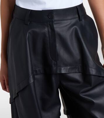 Weite Hose aus Leder | Loewe