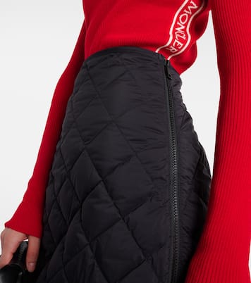 Quilted high-rise down skirt | Moncler