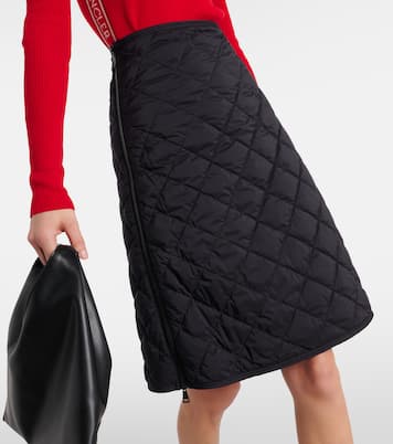 Quilted high-rise down skirt | Moncler