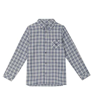 Checked cotton-blend shirt | Tartine et Chocolat