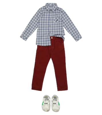 Checked cotton-blend shirt | Tartine et Chocolat