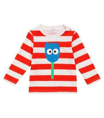 Baby printed striped cotton top | Stella McCartney Kids