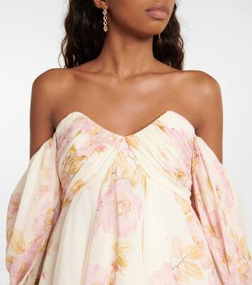 Robe en soie à fleurs | Giambattista Valli