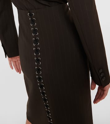 X Lotta Volkova Bleistiftrock aus Wolle | Jean Paul Gaultier