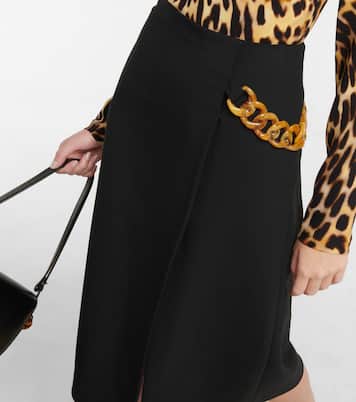 Chain-trimmed midi skirt | Stella McCartney