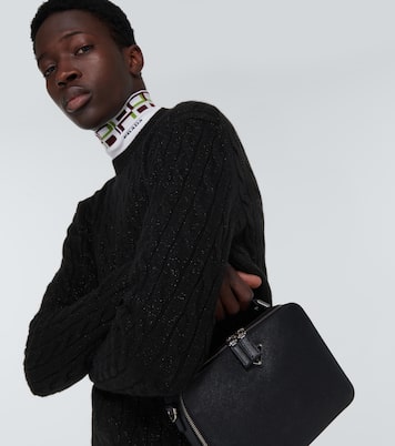 Pull en laine mélangée métallisée | Prada