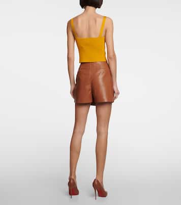 Cropped-Top aus Rippstrick | Vince