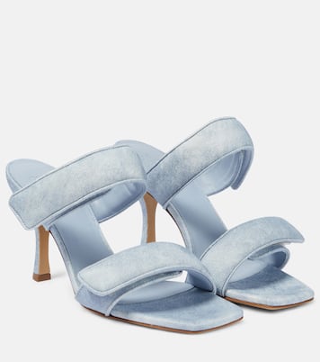 Sandalen Perni 03 Uni aus Denim | Gia Borghini