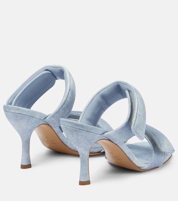 Sandalen Perni 03 Uni aus Denim | Gia Borghini