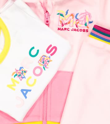 Baby cotton-blend T-shirt, hoodie, and sweatpants set | Marc Jacobs Kids