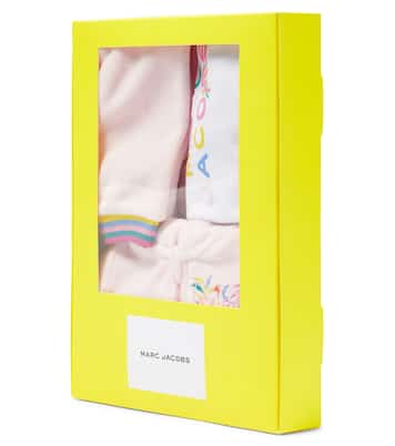 Baby cotton-blend T-shirt, hoodie, and sweatpants set | Marc Jacobs Kids