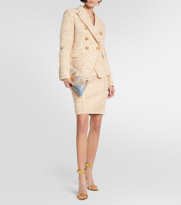 High-rise tweed miniskirt | Balmain