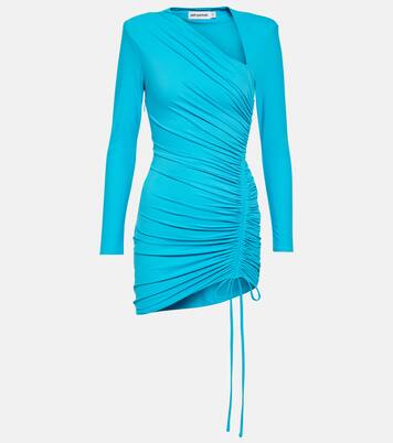 Ruched jersey minidress | Self-Portrait