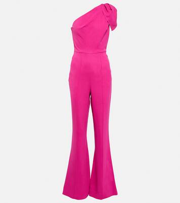 Asymmetric crêpe jumpsuit | Roland Mouret