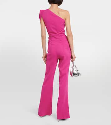 Asymmetric crêpe jumpsuit | Roland Mouret