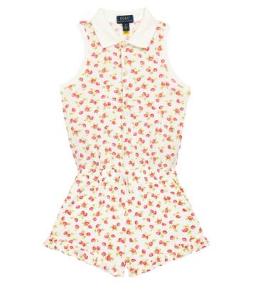 Printed cotton-blend playsuit | Polo Ralph Lauren Kids