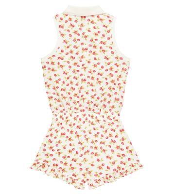 Printed cotton-blend playsuit | Polo Ralph Lauren Kids