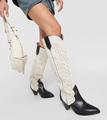 Botas cowboy Liela de piel y ante | Isabel Marant