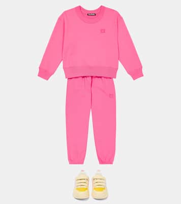 Mini Frack Face cotton sweatpants | Acne Studios Kids
