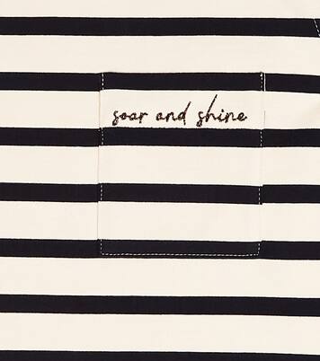 Top en mezcla de algodón a rayas | Brunello Cucinelli Kids