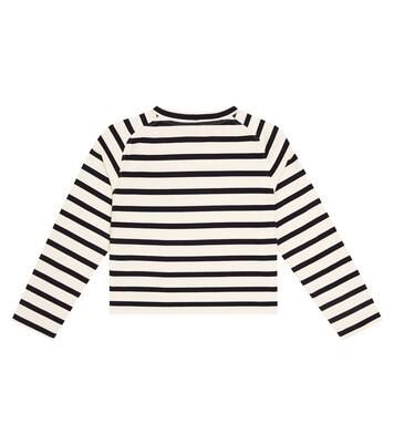 Top en mezcla de algodón a rayas | Brunello Cucinelli Kids