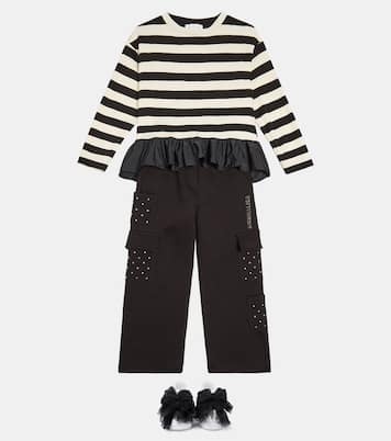 铆钉针织运动裤 | Monnalisa