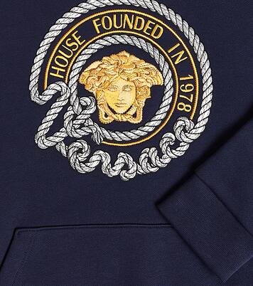 Medusa cotton jersey hoodie | Versace Kids