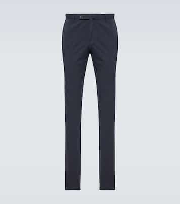 Cotton-blend straight pants | Slowear