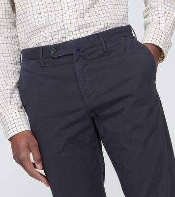 Cotton-blend straight pants | Slowear