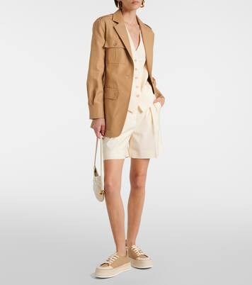 Plateau-Sneakers aus Leder | Max Mara