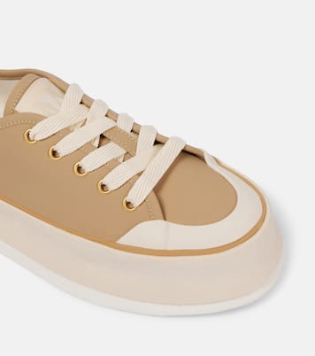 Plateau-Sneakers aus Leder | Max Mara
