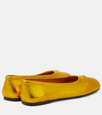 Little Bow leather ballet flats | Marni