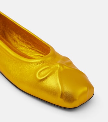 Little Bow leather ballet flats | Marni