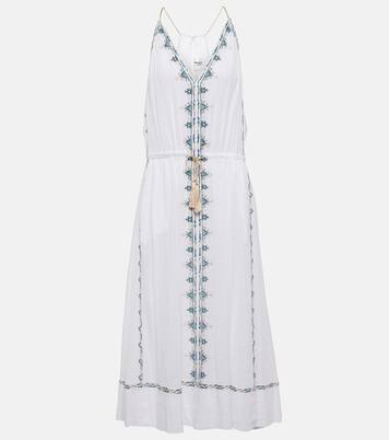 Robe midi Siana brodée en coton | Marant Etoile