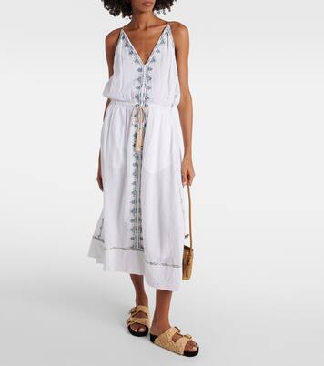 Robe midi Siana brodée en coton | Marant Etoile