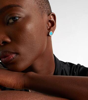 Antifer 18kt 로즈 골드 터쿼이즈 다이아몬드 싱글 이어링 | Repossi