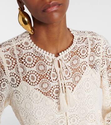 Robe en dentelle de coton | Frame