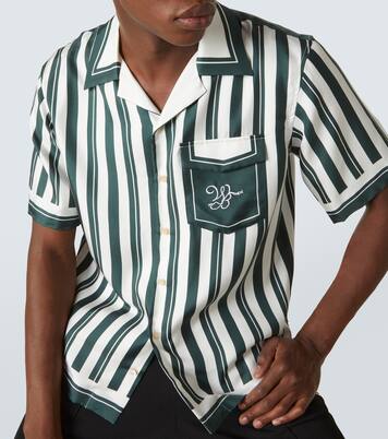 Camicia bowling June in seta a righe | Wales Bonner