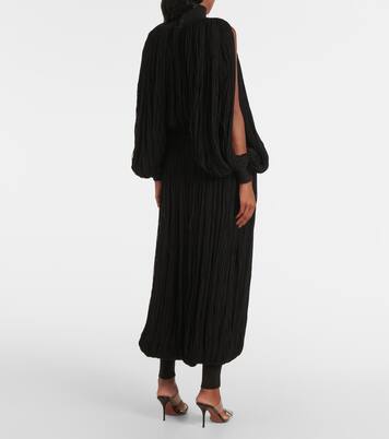 流苏羊毛阔腿裤 | Alaïa