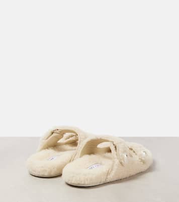 Sandalen Fayence aus Shearling | Jimmy Choo