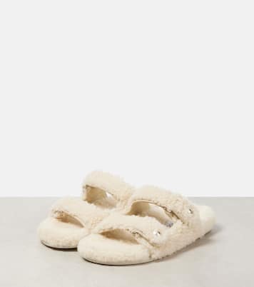 Sandalen Fayence aus Shearling | Jimmy Choo