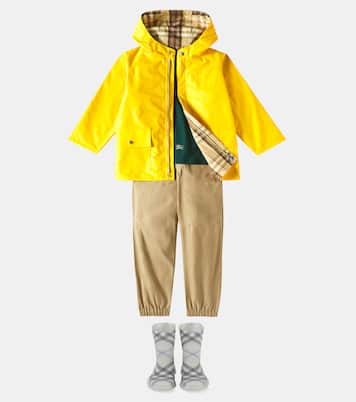 Burberry Check reversible cotton raincoat | Burberry Kids