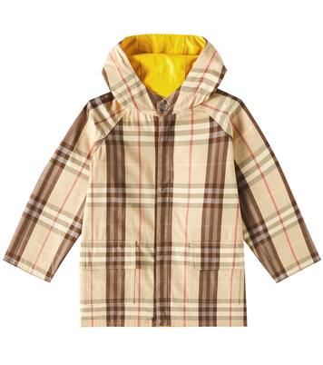 Burberry Check reversible cotton raincoat | Burberry Kids