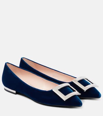 Velvet ballet flats | Roger Vivier