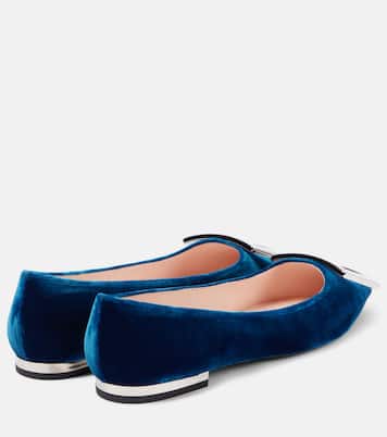 Velvet ballet flats | Roger Vivier