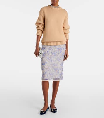 Velvet ballet flats | Roger Vivier