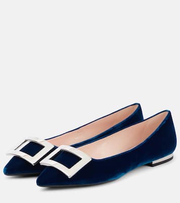 Velvet ballet flats | Roger Vivier