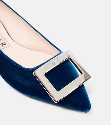 Velvet ballet flats | Roger Vivier