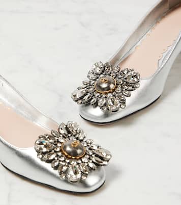 Preshoes 45 metallic leather pumps | Valentino Garavani