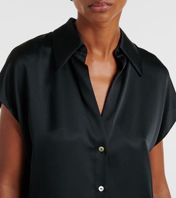 Top aus Seidensatin | Vince